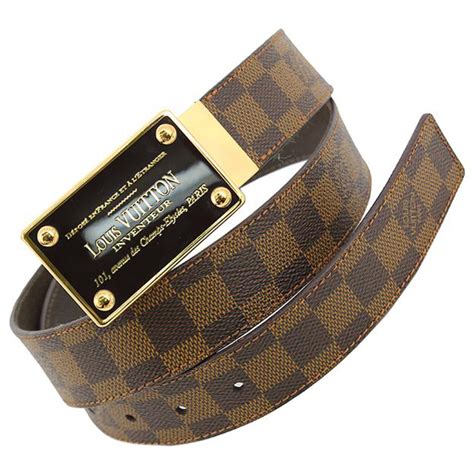 louis vuitton brown belt|louis vuitton belt men.